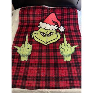 Christmas checkered anime blanket – 60x80", soft flannel for bed, couch
